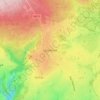 Topografische kaart Sourbrodt, hoogte, reliëf