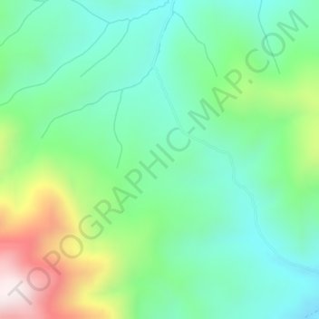 Topographic Map Rocky Mountains Topografische Kaart Rocky Mountains, Hoogte, Reliëf