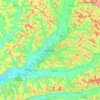 Topografische kaart Târgu Mureș, hoogte, reliëf