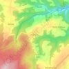Topografische kaart Halleux, hoogte, reliëf