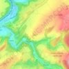 Topografische kaart Ozo, hoogte, reliëf