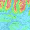 Topografische kaart Port Moody, hoogte, reliëf