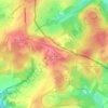Topografische kaart Kneiff, hoogte, reliëf
