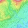 Topografische kaart Vezzano, hoogte, reliëf