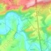 Topografische kaart Hérock, hoogte, reliëf