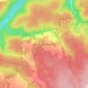Topografische kaart Rode-van-Pesche, hoogte, reliëf