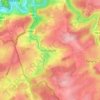 Topografische kaart Vissoule, hoogte, reliëf