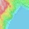 Topografische kaart Opatija, hoogte, reliëf