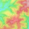 Topografische kaart Wereth, hoogte, reliëf