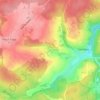 Topografische kaart Sclassin, hoogte, reliëf