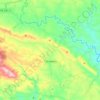 Topografische kaart Carvoeiro, hoogte, reliëf