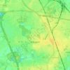 Topografische kaart Edegem, hoogte, reliëf