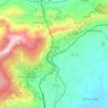 Topografische kaart Alpedrinha, hoogte, reliëf
