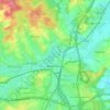 Topografische kaart Bettembourg, hoogte, reliëf