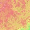 Topografische kaart Etelä-Savo, hoogte, reliëf