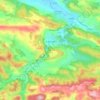 Topografische kaart Le Mas-d'Azil, hoogte, reliëf
