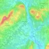 Topografische kaart Salinelles, hoogte, reliëf