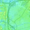 Topografische kaart Merksem, hoogte, reliëf