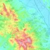 Topografische kaart Montepulciano, hoogte, reliëf