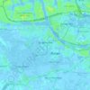 Topografische kaart Spijkenisse, hoogte, reliëf