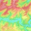 Topografische kaart Hobscheid, hoogte, reliëf