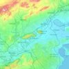 Topografische kaart Orihuela, hoogte, reliëf