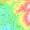 Topografische kaart Nigüelas, hoogte, reliëf