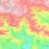 Topografische kaart Otívar, hoogte, reliëf