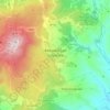 Topografische kaart Abbadia San Salvatore, hoogte, reliëf