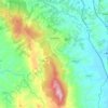 Topografische kaart Sarteano, hoogte, reliëf