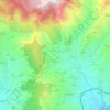 Topografische kaart Lújar, hoogte, reliëf