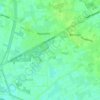 Topografische kaart Beringe, hoogte, reliëf