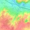Topografische kaart Spaubeek, hoogte, reliëf