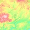Topografische kaart Aldeaquemada, hoogte, reliëf