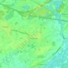 Topografische kaart Broechem, hoogte, reliëf