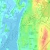 Topografische kaart Yarmouth, hoogte, reliëf