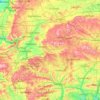 Topografische kaart Wiltshire, hoogte, reliëf