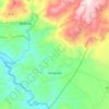 Topografische kaart Hinojares, hoogte, reliëf