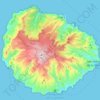 Topografische kaart La Gomera, hoogte, reliëf