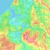 Topografische kaart OBD, hoogte, reliëf