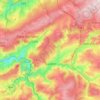 Topografische kaart Stavelot, hoogte, reliëf