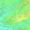Topografische kaart Pulle, hoogte, reliëf