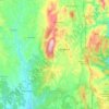 Topografische kaart Alvaiázere, hoogte, reliëf