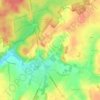 Topografische kaart Hamme-Mille, hoogte, reliëf