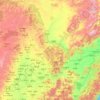 Topografische kaart Heilongjiang, hoogte, reliëf
