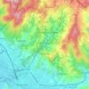 Topografische kaart Fiesole, hoogte, reliëf
