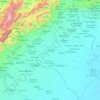 Topografische kaart Estado Portuguesa, reliëfkaart, hoogtekaart