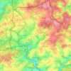 Topografische kaart Troisvierges, hoogte, reliëf