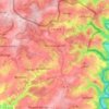 Topografische kaart Weiswampach, hoogte, reliëf