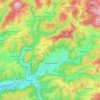 Topografische kaart Bergneustadt, hoogte, reliëf